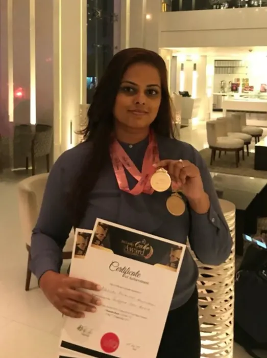 Mash with medals and certificates
