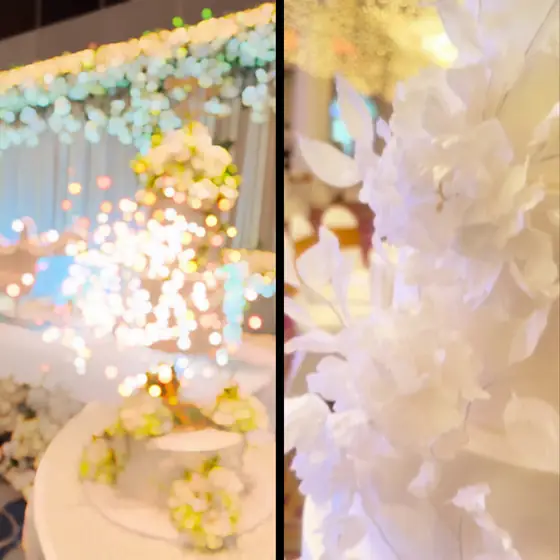 Designer wedding cake