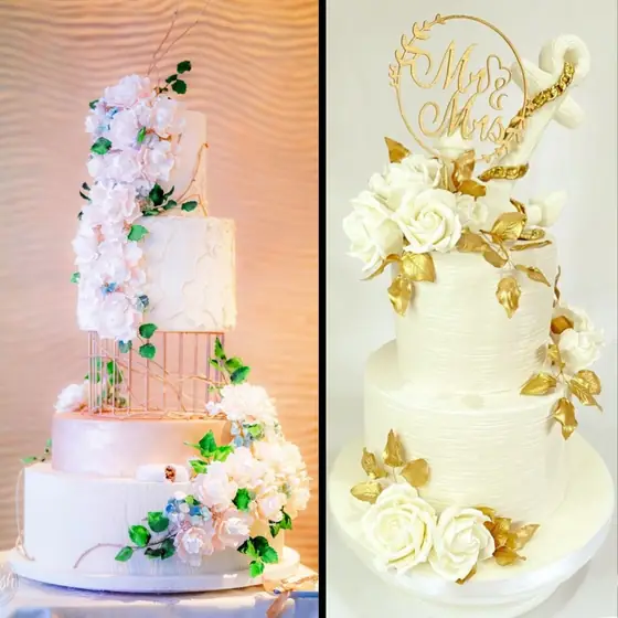 Designer wedding cake