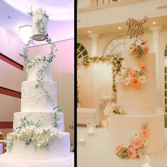 Designer wedding cake