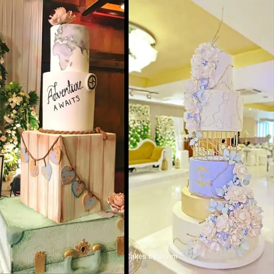 Designer wedding cake