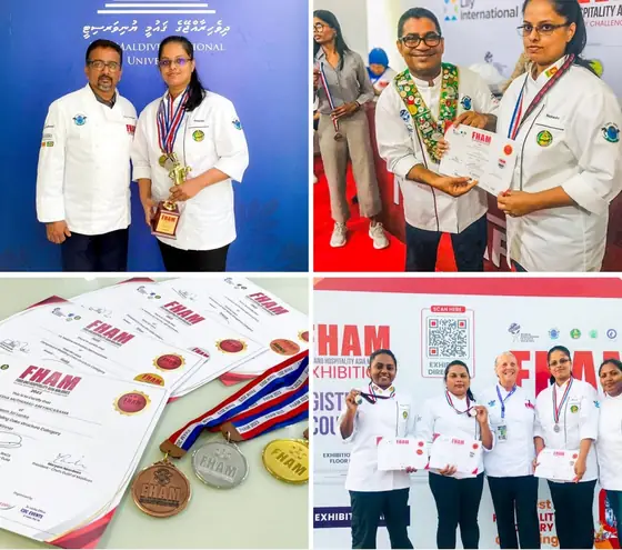 Receiving medals at FHAM 2023