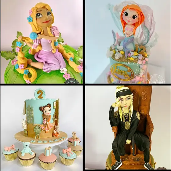 Fondant figure cake