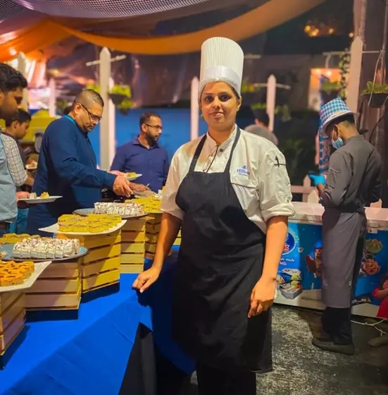 Mash serving at a Hilton outdoor event