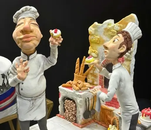 Pastillage chef figures