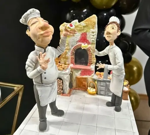 Pastillage chef figures