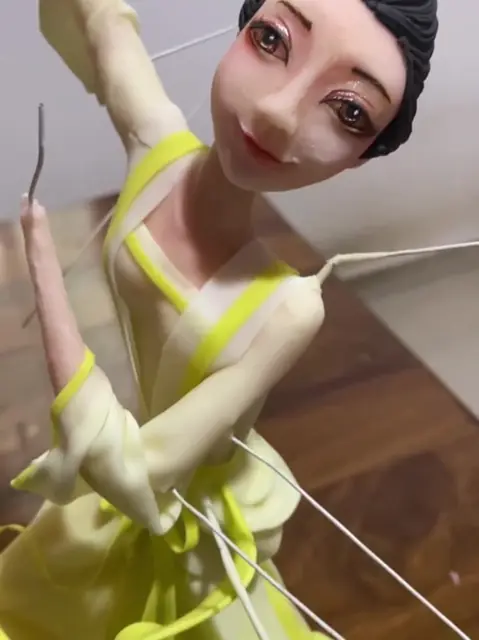 Fondant dancer close-up