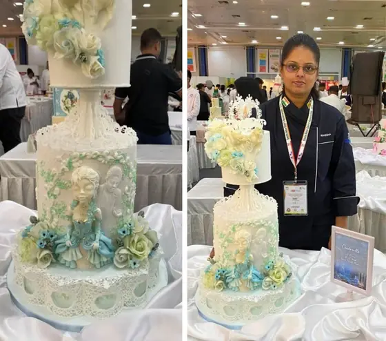 Wedding cake structure at SICA 2023