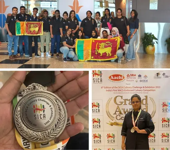 Team Sri Lanka and silver medal at SICA